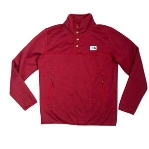 The North Face Mens Sherpa Patrol Snap Pullover Red‎ Gorpcore Hiking Medium